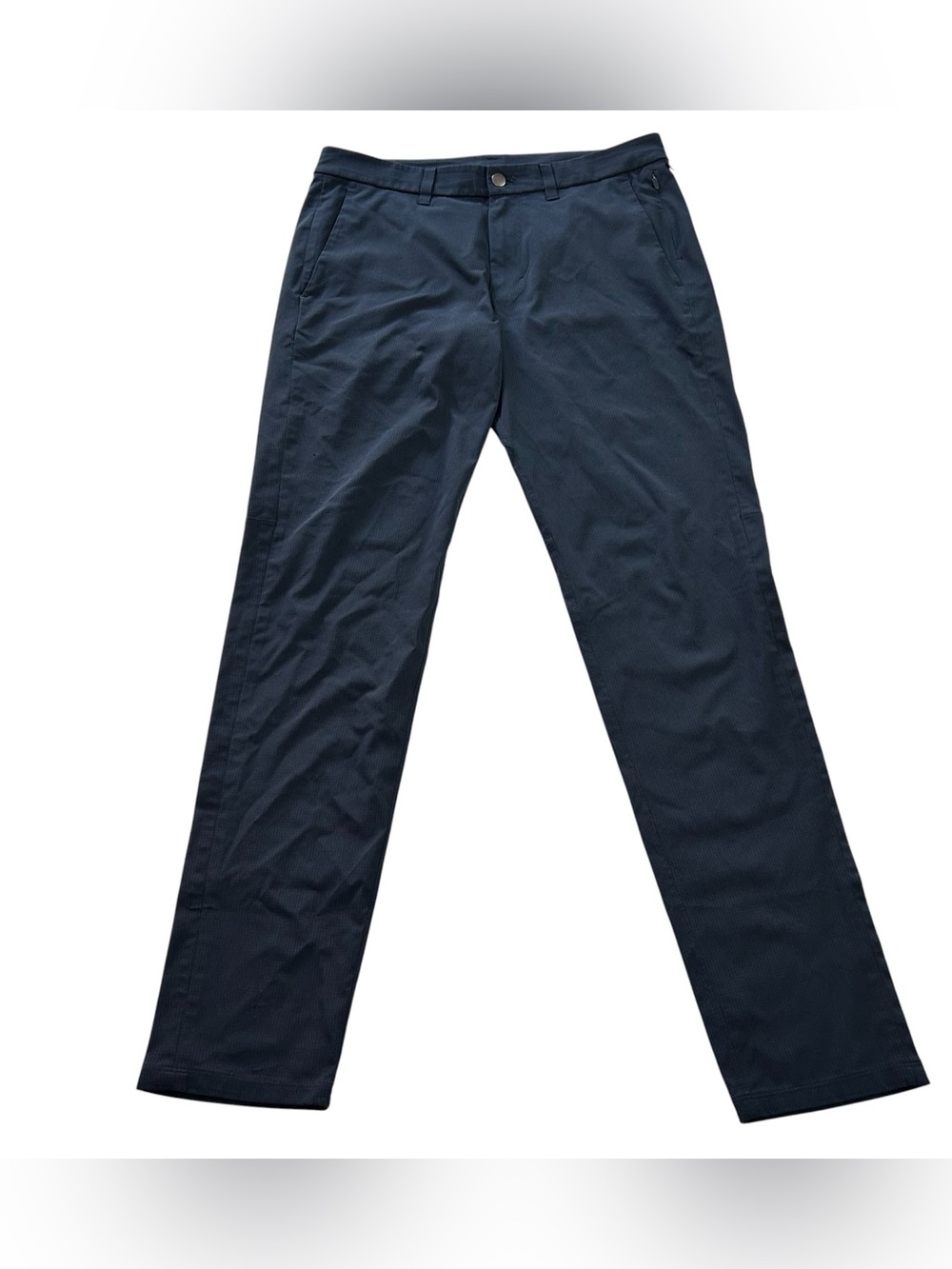 Lululemon Commission Slim Pant Men’s 32x33 Ventlight Mesh Navy Blue ABC Chinos